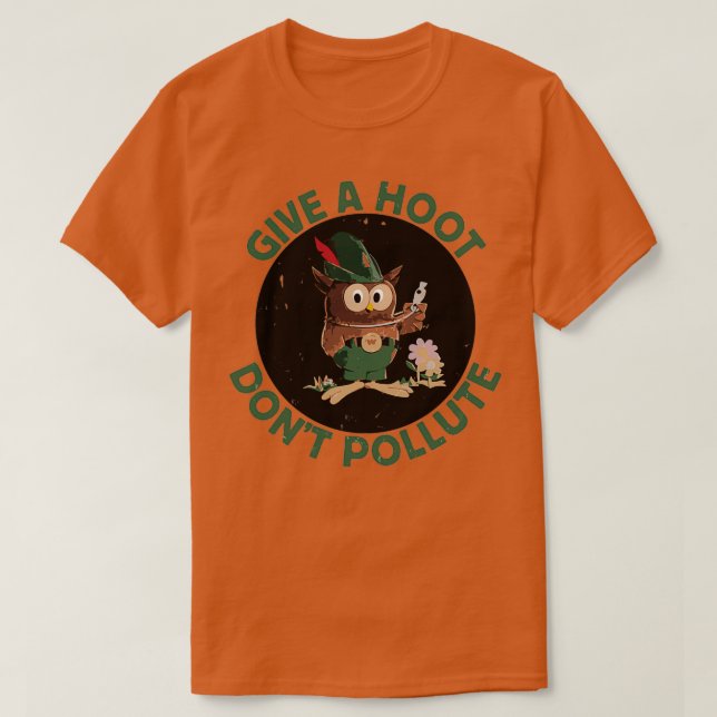 T-SHIRT DONNER UN CHAUD NE POLLUER (Design devant)