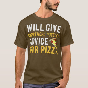 T-shirt Donnera Crossword Puzzles Conseils pour Pizza Word
