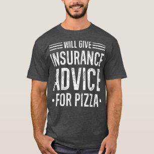 T-shirt Donnera des conseils d'assurance Pizza Funky Assur