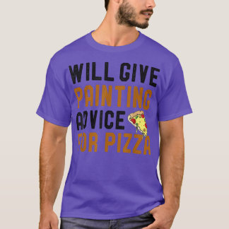 T-shirt Donnera Des Conseils De Peinture Pour Pizza Drôle