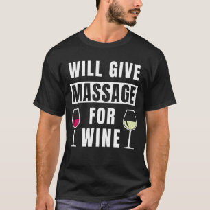 T-shirt Donnera Massage Pour Le Massage De Thérapiste Du V