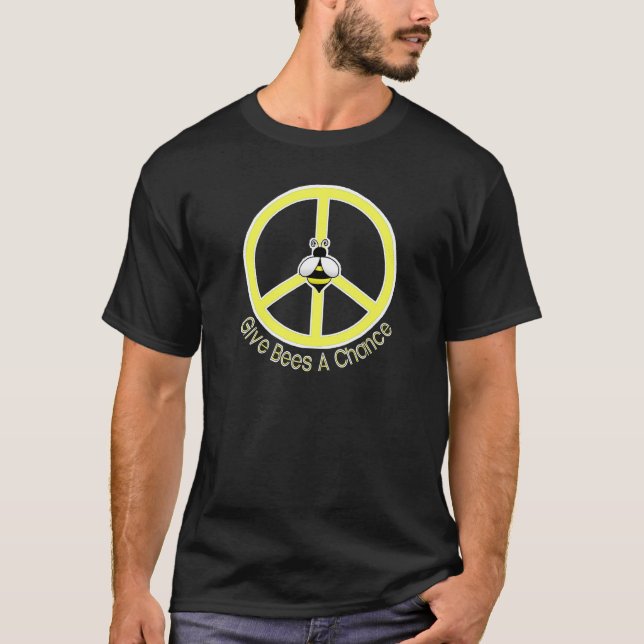 T-shirt donnez à des abeilles une obscurité d'occasion (Devant)