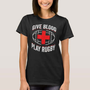 T-shirt Donnez du sang Rugby 21219