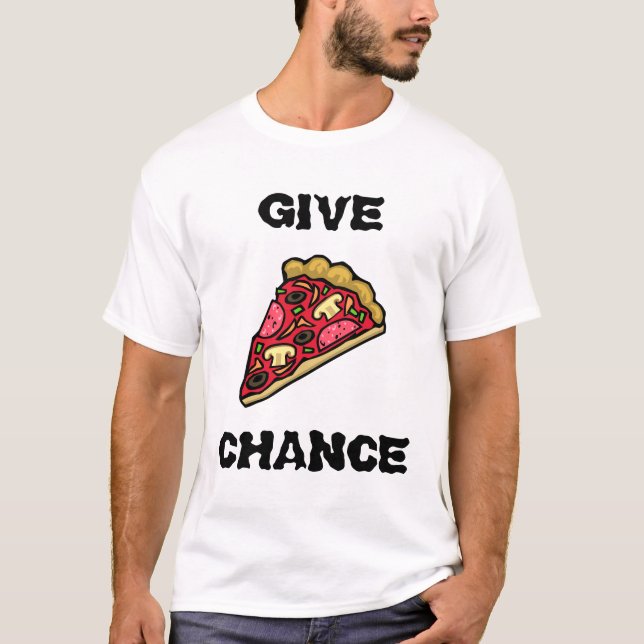 T-SHIRT DONNEZ L'OCCASION DE PIZZA (Devant)