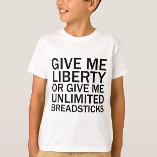 T-shirt Donnez-Moi La Liberté Ou Donnez-Moi Des Baguettes