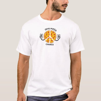 T-shirt Donnez une chance à Pizza