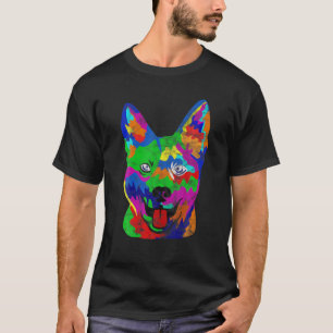 T-shirt Dons de chien de bétail australien Pop-Art amusant