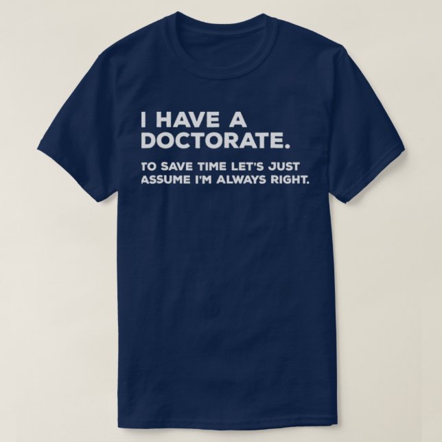 T-shirt Dons de doctorat (Design devant)