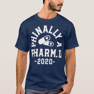 T-shirt Dons de graduation de pharmacien Pharm Phinally D 