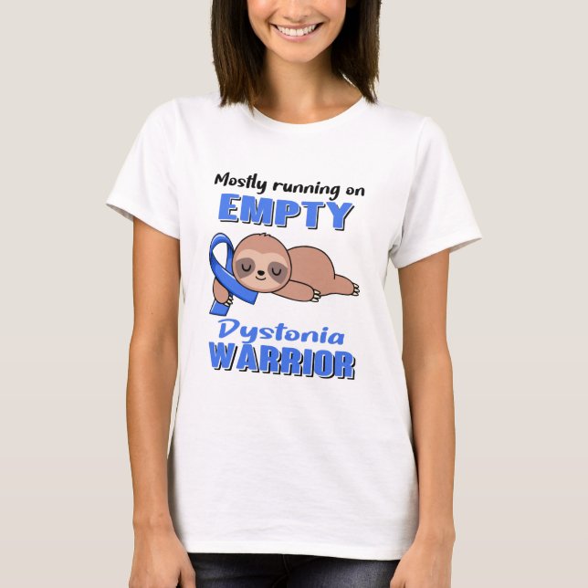 T-shirt Dons de sensibilisation à la dystonie amusante (Devant)