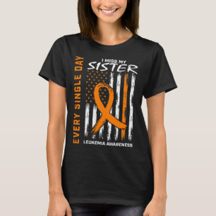 T-shirt Dons de sympathie Perte de soeur Orange Leukemia A