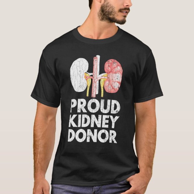 T-shirt Dons d'organes Fiers Reins Donateur Graphique (Devant)