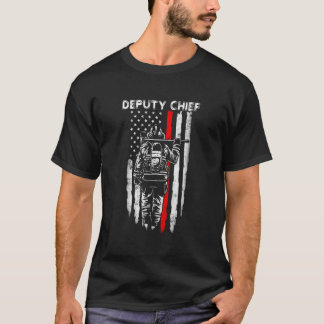 T-shirt Dons du drapeau américain en chef adjoint des pomp