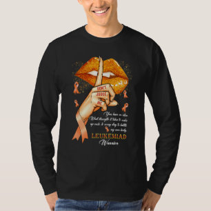 T-shirt Donu2019t Juge Me Leukemia Sensibilisation Orange