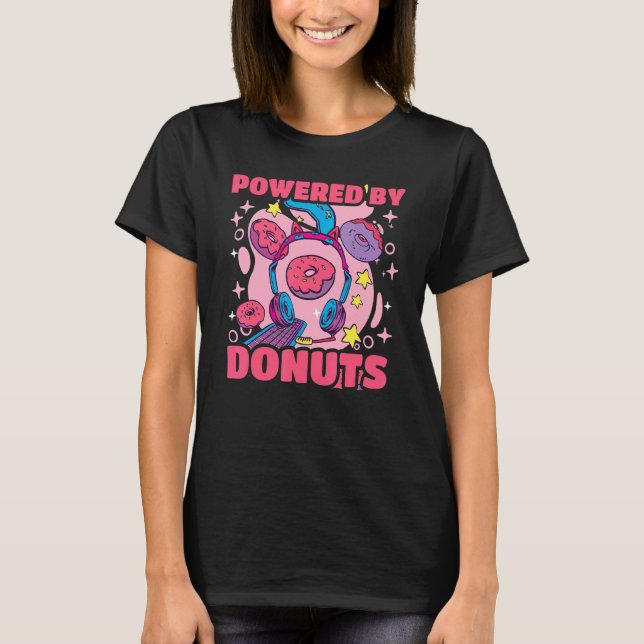 T-shirt Donut Alimenté Par Des Donuts (Devant)