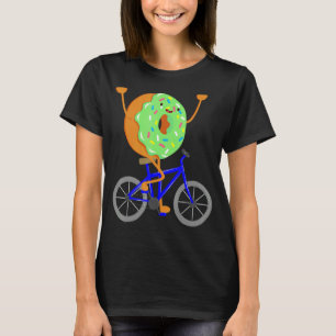 T-shirt Donut Bike Wheels Vélo Cycliste Alimentation Cycli