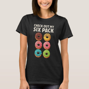 T-shirt Donut Check Out My Six Pack Doughnut Lover  Gym Wo