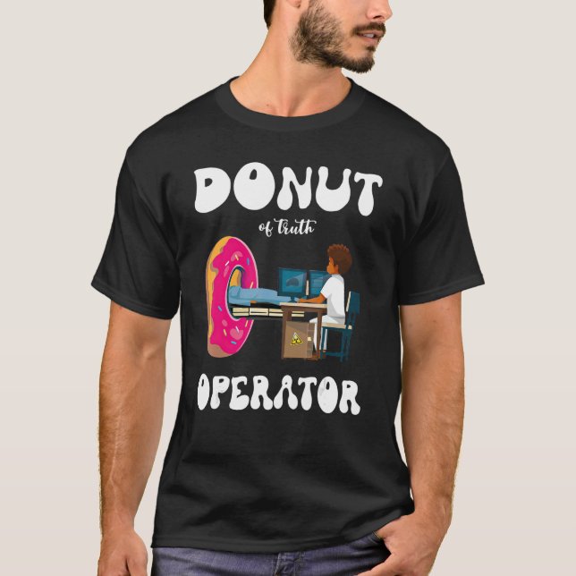 T-shirt donut de l'opérateur de vérité radiologie chat sca (Devant)