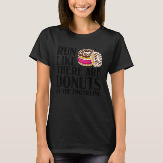 T-shirt Donut  For Men Women Cool Runner Sports Doughnuts