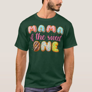 T-shirt Donut Première Fille Anniversaire, Mama Du Doux Un