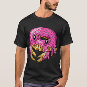 T-shirt Donut rose mignon crabe