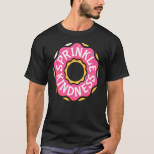 T-shirt Donut Rose Paillette Gentillesse Doughnut au Choco