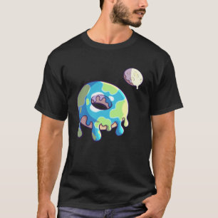T-shirt Donut Space Party Shop Earth and Moon Frosted Sol