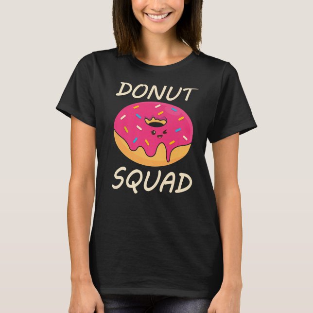 T-shirt donut squad sprinkles pattern cute doughnuts (Devant)