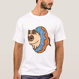T-shirt Donuts Cats blue