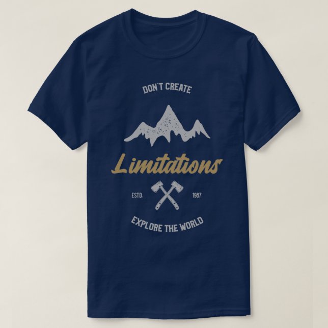 T-shirt Donx27t Créer des limitations (Design devant)