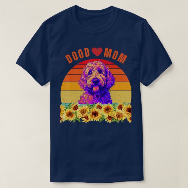 T-shirt Dood Maman tournfleurs vintage (Design devant)