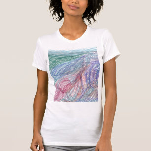 T-shirt Doodle Abstrait des Hauteurs Alpines