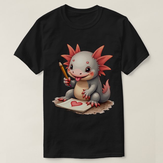 T-shirt Doodle Axolotl (Design devant)