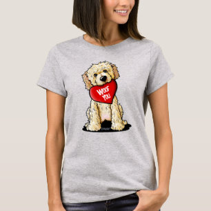 T-Shirt Doodle Dog Saint-Valentin