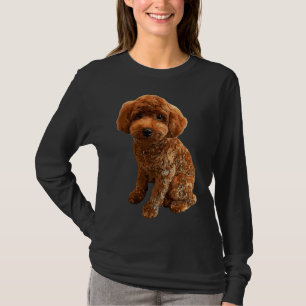 T-shirt Doodle doré de mini-caniche