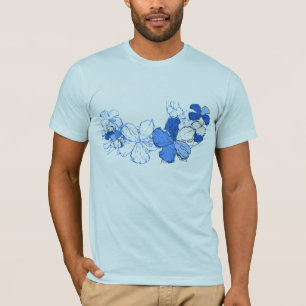 T-shirt Doodle Hibiscus Mens Tee