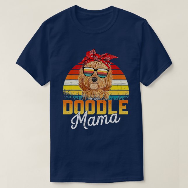 T-shirt Doodle Mama Best Goldendoodle Maman Ever Da de la  (Design devant)