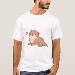 T-shirt Doodle mignon Chubby Otter