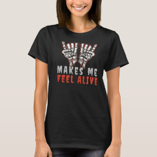 T-shirt Doom Metal me fait sentir Alive Devil ou Hand Horn