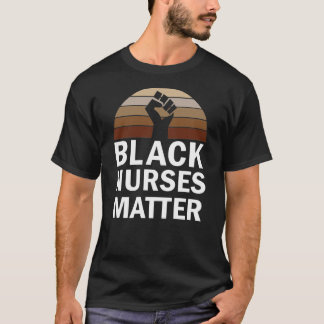 T-shirt Dope Black Nurses Matt Black History Mois