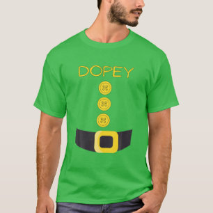 T-shirt Dopey Nwarf Halloween Costume Couleur Correspondan