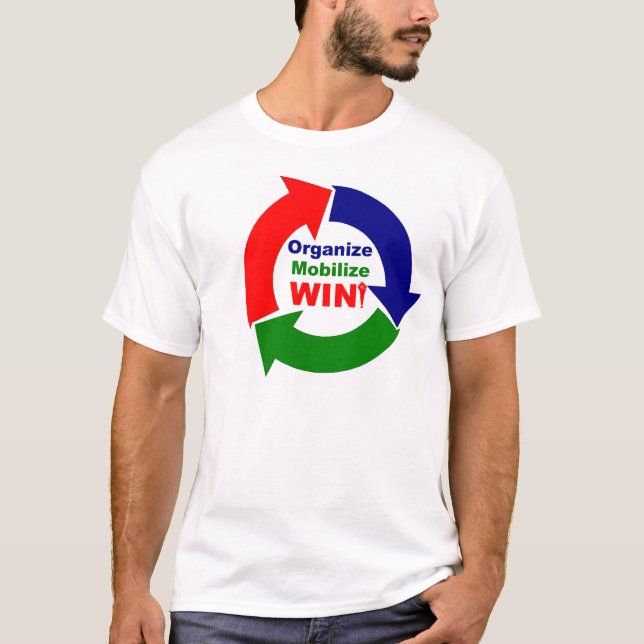 T-shirt d'Organiser-Mobiliser-Victoire (Devant)