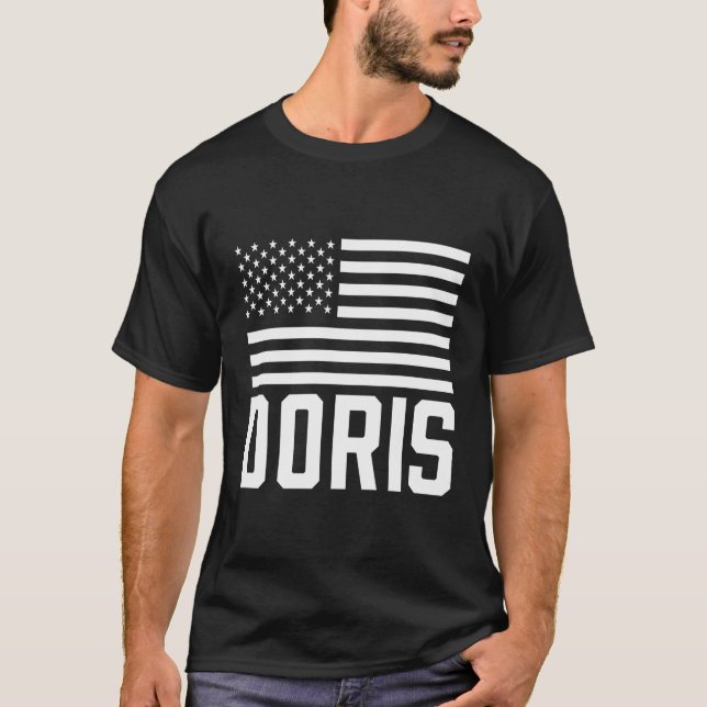 T-shirt Doris Usa Anniversaire Nom personnalisé Prénom (Devant)