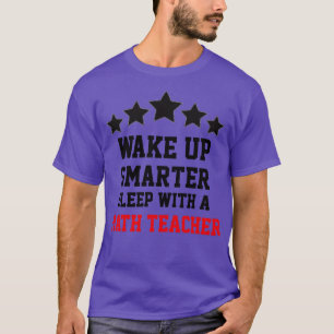 T-shirt Dormez Avec Un Enseignant En Mathématiques