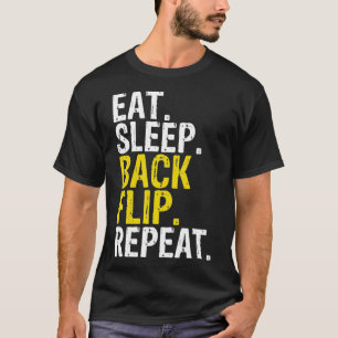 T-shirt Dormir Dos Retourner Répéter Acrobat Gymnastique