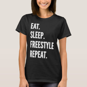 T-shirt Dormir Football libre Répéter Hobby favori