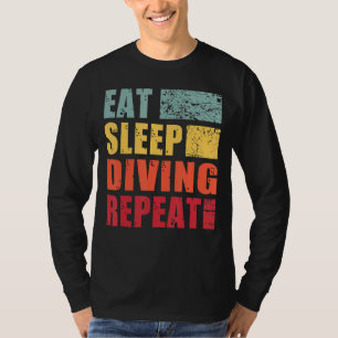 T-shirt Dormir manger Plongée Répéter