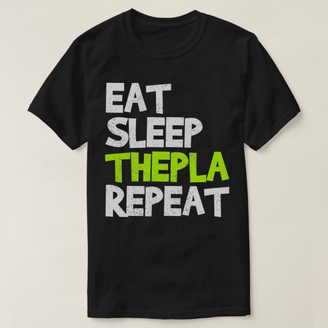 T-shirt Dormir manger Thepla Répéter Desi Hindu Gujarati (Design devant)