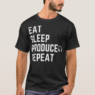 T-shirt DORMIR PRODUIT RÉPÉTER pour les producteurs de mus