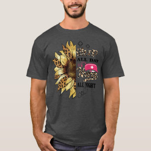 T-shirt Dormir toute la journée Infirmière pédiatrique Tou